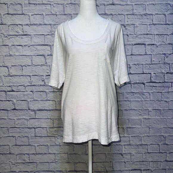 JAMES PERSE Women's Crewneck Tee Shirt Top White size 2 Medium - Picture 3 of 13